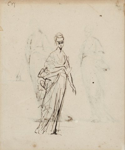 Single Female Figure by George Romney